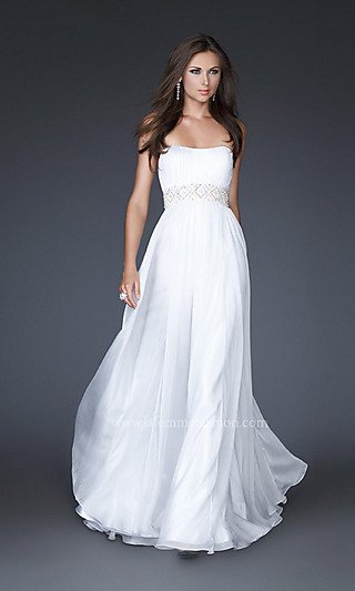 free flowing white dress