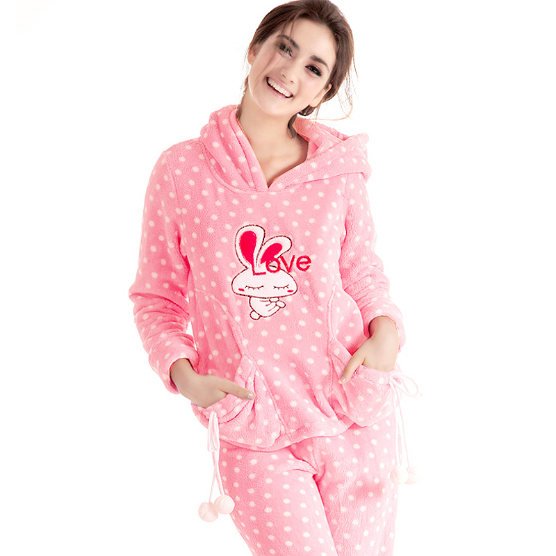 0092 New arrival spring and autumn women's sleepwear  women winter nightgown ,women thickening pajamas free shipping