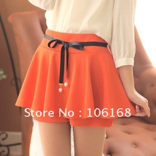 0164 # 2012 women skirt Korea lotus leaf half-length culottes dress shorts Puff skirt