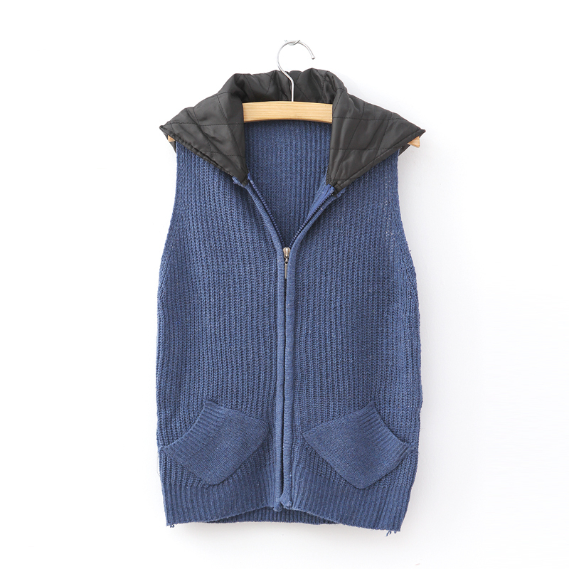 0804 2012 autumn women's pocket zipper sweater female sweater cardigan