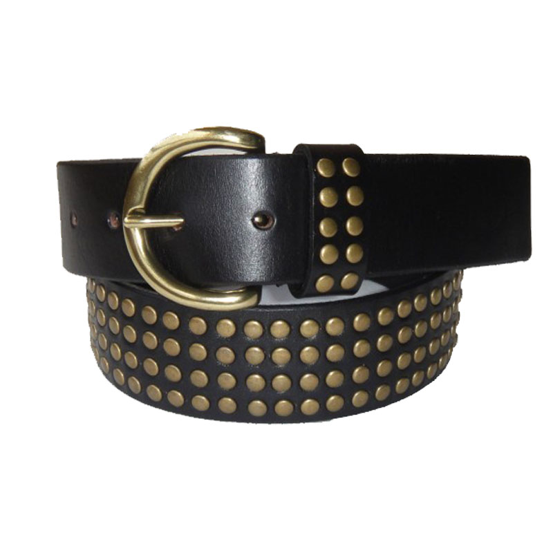 0804 belt female fashion rivet belt all-match genuine leather wide belt 88