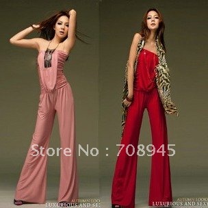 1 Piece Best Selling!!Fashion Noble Elegant pleat Jumpsuits & Rompers+Free shipping