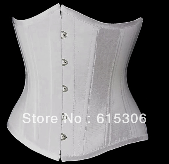 1 Set Free Shipping!!! Cincher Un derbust Corset White sexy lingerie Wholesale and Retail 7100