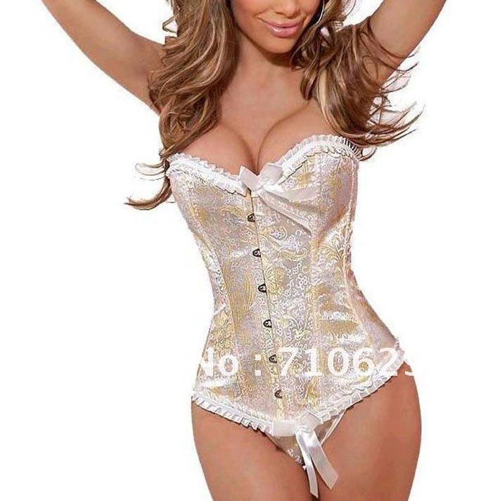 1 set free shipping !!! Sexy corset, Sexy Satin boned CORSET Bustier