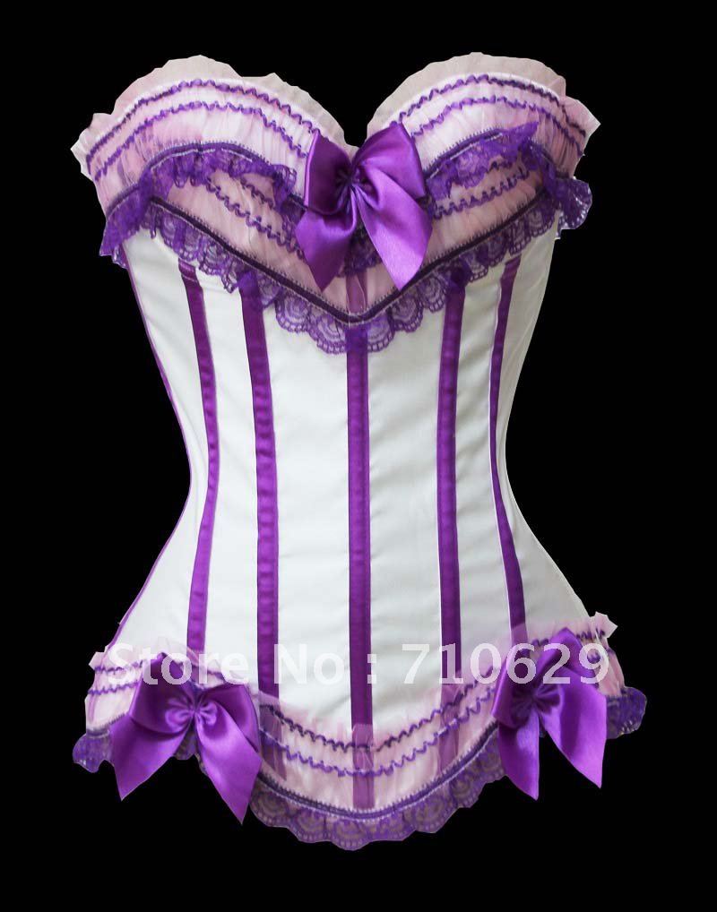 1 set free shipping !! Sexy corset, Sexy Satin boned CORSET Bustier