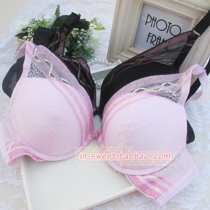 1 single-bra push up lace bra thick small underwear