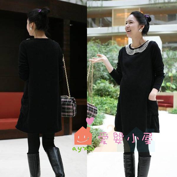 1 spring and autumn maternity clothing maternity long-sleeve lengthen t-shirt fashion all-match top xyc042