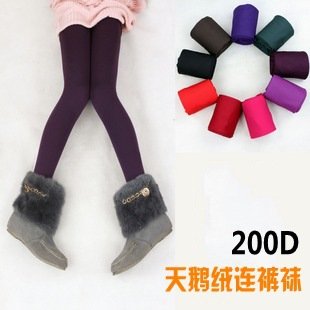 10 colors fashion velvet tights pantyhose women stockings 200D women's leggings Free Shipping