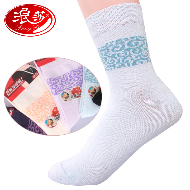 10 double LANGSHA socks thick autumn and winter soft breathable cotton socks women's sock