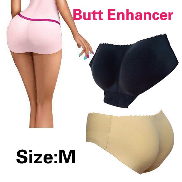 $10 off per $100 order+ New ! Butt Booster Enhancer Padded Panty Booty Black Beige Color M Size