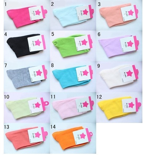 10 pairs/lot , CL2029 Lovely Heart-shaped pattern Women Ankle Socks, Stockings , 14 colors, Free shipping