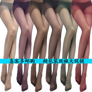 10 pics/lot Stockings ultra-thin candy color stockings rompers Core-spun Yarn Tights