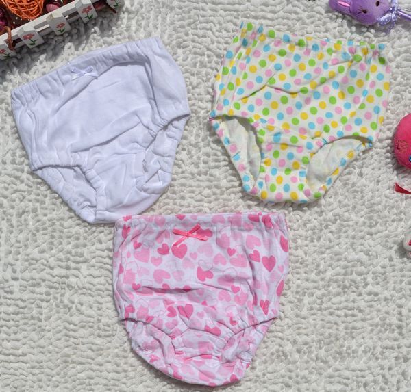 100% cotton baby panties child trigonometric panties bread pants chromophous 0-1 year old