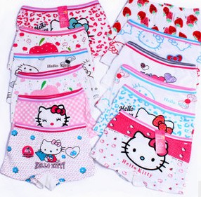 100% cotton children panties cartoon style breathable comfortable