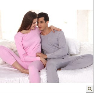 100% cotton long johns long johns cotton sweater jacquard thin thermal underwear set