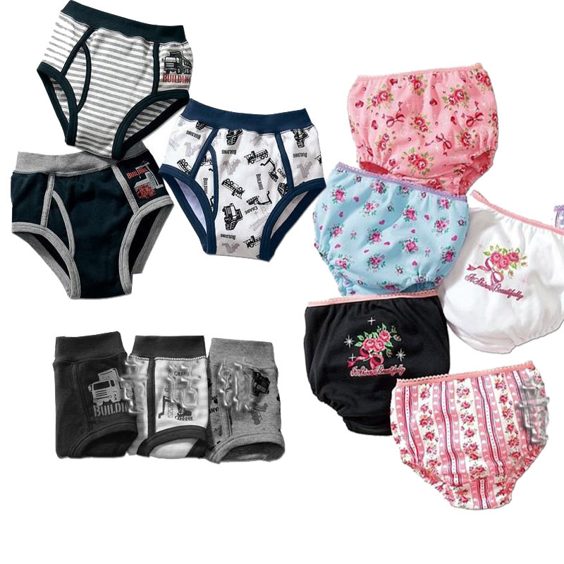 100% cotton print male panties child shorts baby bread pants male female child basic panties