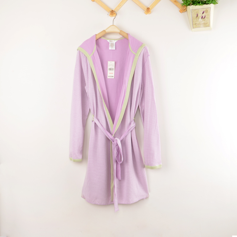 100% cotton robe soft solid color robe at home service robe plus size plus size bathrobe 029