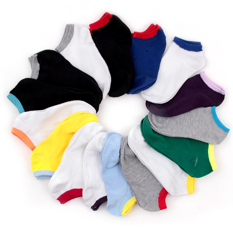 100% cotton socks summer male women's lovers design thin sock slippers sports invisible socks