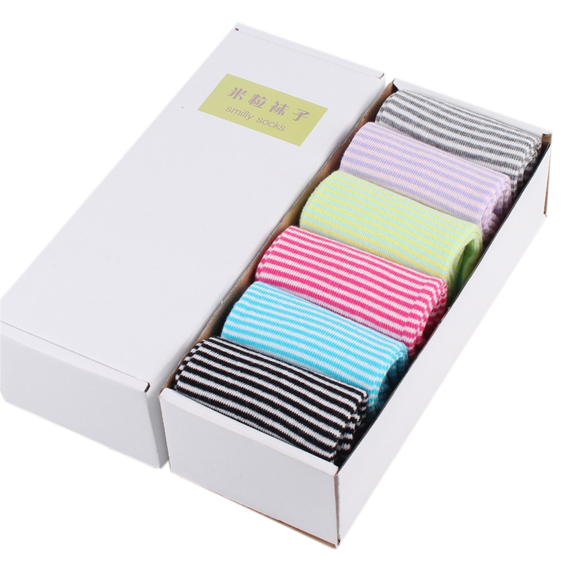 100% cotton stripe socks women's socks gift set