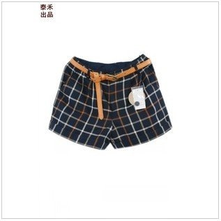 100% Cotton women shorts  Beach shorts/ Leisure Plaid shorts / Free Shipping