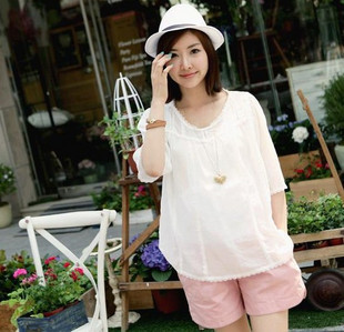 100% k110 love summer maternity clothing maternity shorts all-match placketing casual shorts