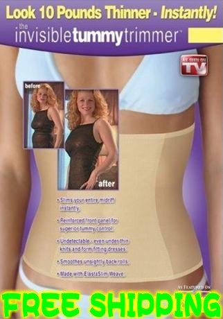 100% qualified Invisible Tummy Trimmer, 28 pcs / lot New Slimming Belt As Seen On TV free EXPRESS shipping