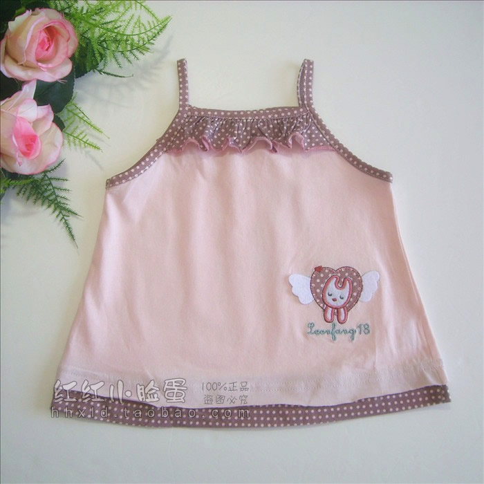 100% thin cotton spaghetti strap vest summer clothing top clothes spaghetti strap top 99