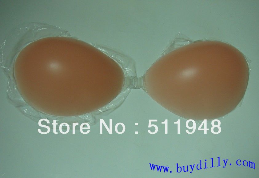 100paks Strapless Backless Thicker Invisible Self-Adhesive Silicone Breast Bra Pad 4 Cup(Retail packaging)