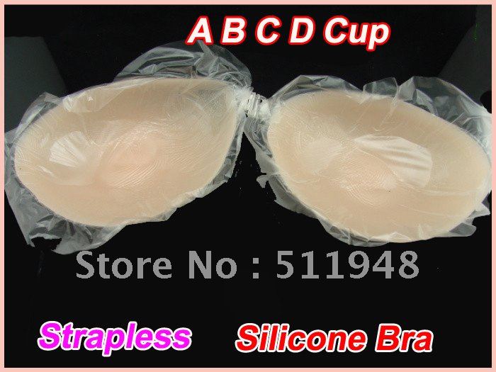 100paksHigh Quality Invisible Self-Adhesive Strapless Silicone Breast Bra(Retail packaging)