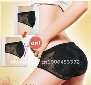 100pcs/lot BRAND NEW  BUTTOCK BUM ENHANCER SHAPER PANTS PADS PANTS underwear   black/beige