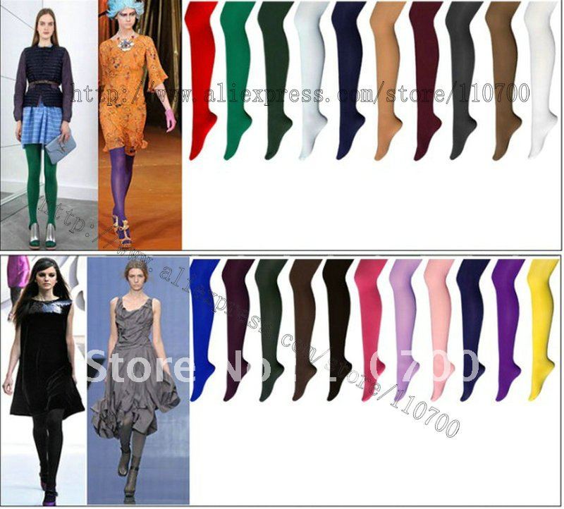 100pcs/lot EMS free shipping women's summer tights Ultra-thin transparent panti hose leggings multicolor