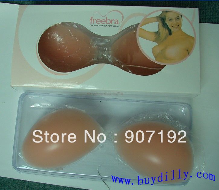 100pcs/lot  Strapless Backless Thicker Invisible Self-Adhesive Silicone Breast Bra Pad 4 Cup(Retail packaging)