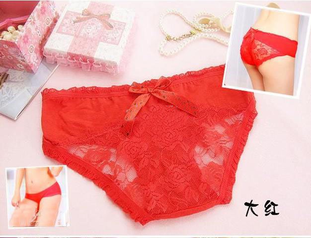 100pcs New Fashion Women's/Lady's Sexy Lace Panties /Thongs Mix Order Many Colors DF465