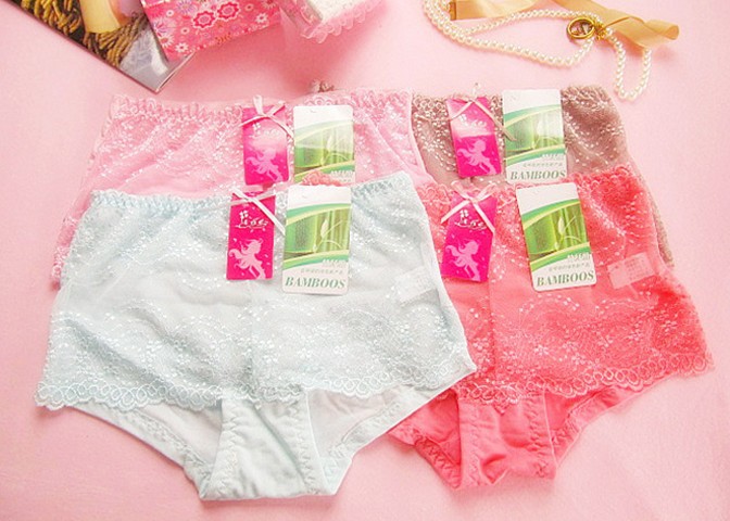 10colors Bamboo Fiber ladies panties/Briefs  women underwear 5pcs/lot