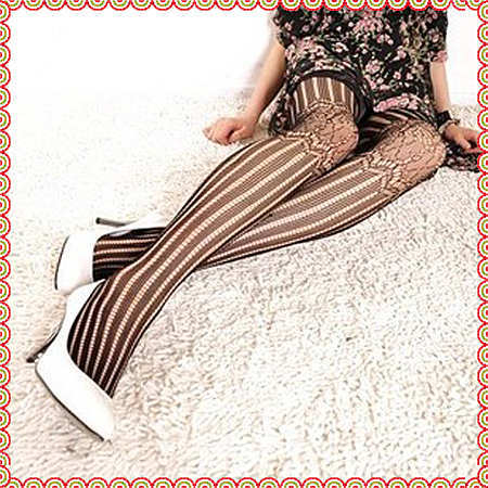 10pair Fashion Retro Sexy Women Lady Soft Stripe Tights Fashion Pantyhose Fishnet stockings Mesh Socks Stockings