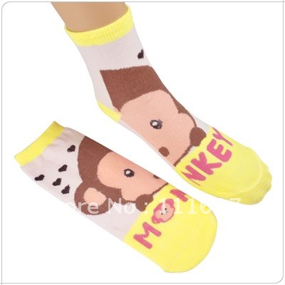 10pairs/lot, free shipping,Candy color cotton socks,women's animal shape socks wholesale Ll-01-194