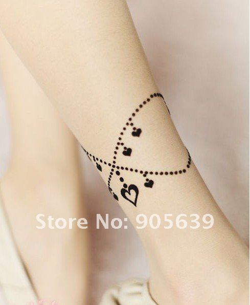 10pairs/lot  free shipping  ultra-thin  tights smooth pantyhose  fashion tattoo fake necklace lady's stocking silk panty hose