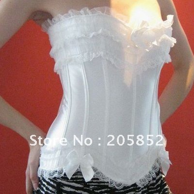 10pcs/lot 4 Colours New Brocade Bustier Top,Lace up Corset A070 make you become more and more confidence EMS Free