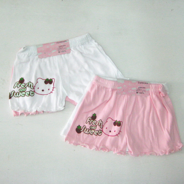 10pcs/lot Baby female child soft 100% cotton 100% cotton panties boxer panties anti emptied panties