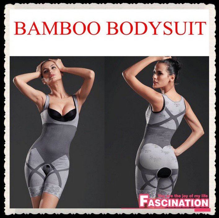 10pcs/lot Best Quality Women's Bamboo Charcoal Body Suit Slimming Shaper with Butt Lifter M-L XL-XXL/Free Shipping