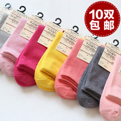 10PCS/LOT cotton female socks women's autumn and winter SOCK FREE SHIPPING