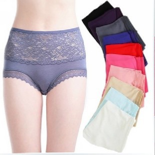 10pcs/lot  plus size women panty bamboo fibre ladies' panties high waist women underwear briefs