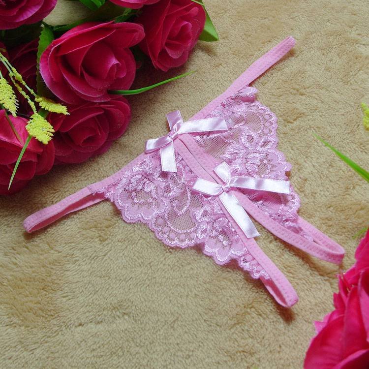 10pcs/ lot Wholesale Free shipping new hot popular Women's Sexy Lace thong lingerie Underwear 1set 5 color