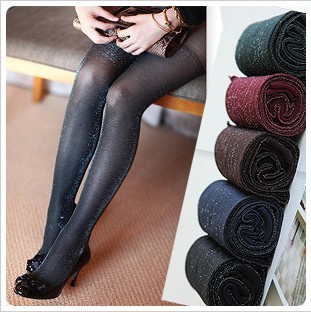 10pcs Ow01 silver onions bling colorful gold silver stockings multicolour velvet step pantyhose