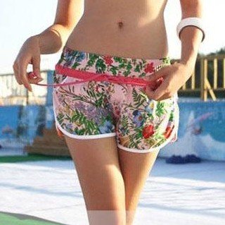 10pic/lot Woman's Beach pants Low-waist woman Shorts Quick-drying swimsuit Free shipping