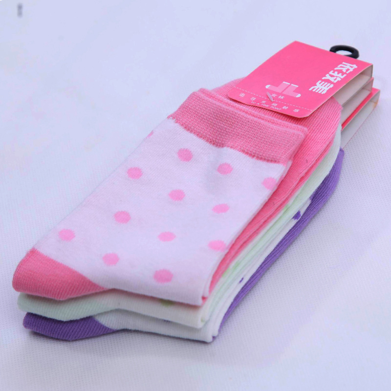 10x  Spring and autumn female  multicolour   big dot socks