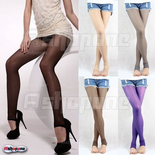 10x Women's Thin Transparent Stirrup Open Heel Stocking Tights Pantyhose Free Shipping