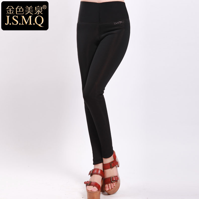 11.11 coupons gold beauty care body shaping solid color long design thermal thickening velvet trousers legging