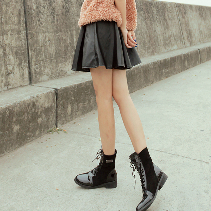 11230 2012 autumn and winter all-match basic leather skirt short skirt bust skirt basic skirt