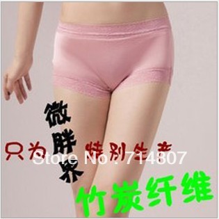 1130 bamboo fiber eco underwear exquisite lace waist solid Ms. briefs underwear 9 color